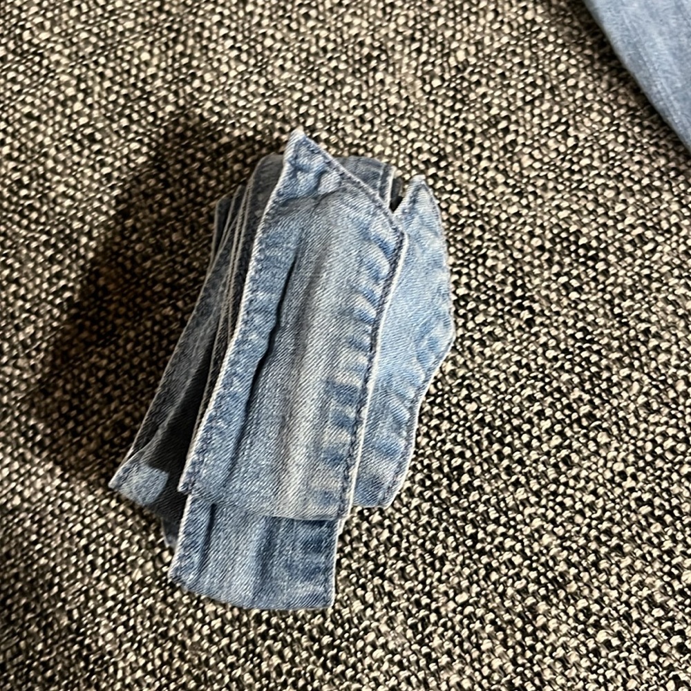 Anthropologie Cartonnier tie belted tapered soft blue jeans, size S - Picture 10 of 10